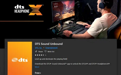 DTS headphone:X DTS Sound Unbound XBOX PC