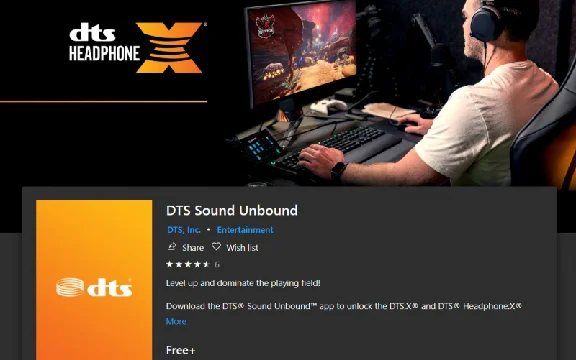DTS headphone:X DTS Sound Unbound XBOX PC