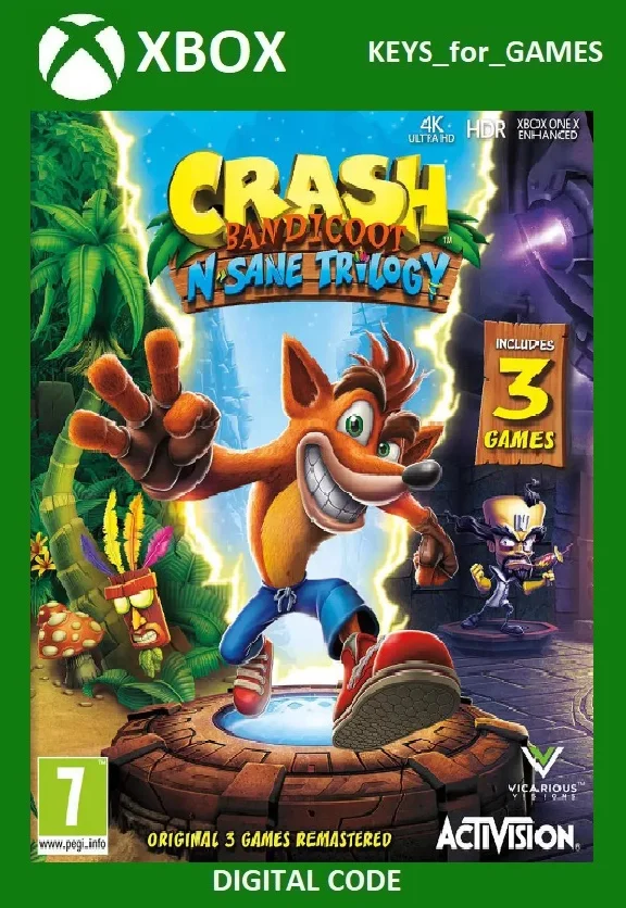 ✅🔑Crash Bandicoot N. Sane Trilogy XBOX ONE/SeriesX|S🔑