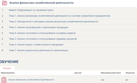 Analysis of financial and economic activity Synergy