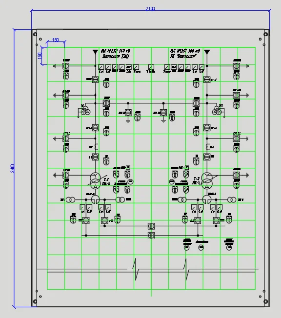 Substation control panel