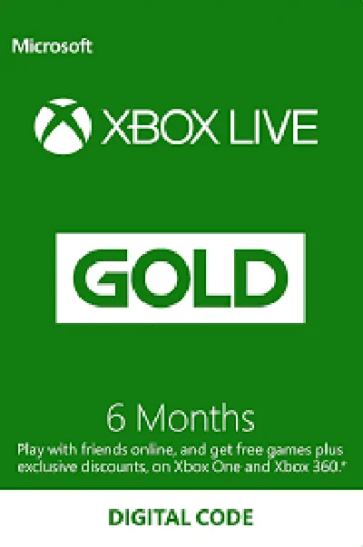 🟩XBOX LIVE Gold 6 Months PrepaidCode (RENEW)(0% Fee)🌏
