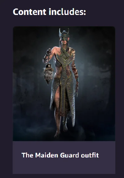 DBD: skin for The PLAGUE outfit The Maiden Guard outfit