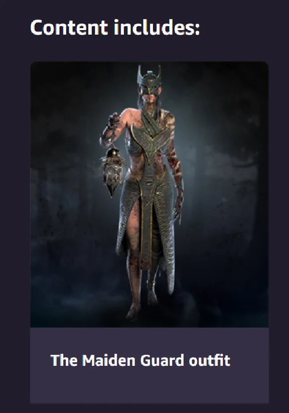 DBD: skin for The PLAGUE outfit The Maiden Guard outfit