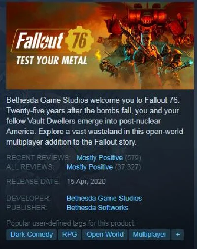 Fallout 76: Steel Dawn Deluxe Edition (Steam Key GLOBAL