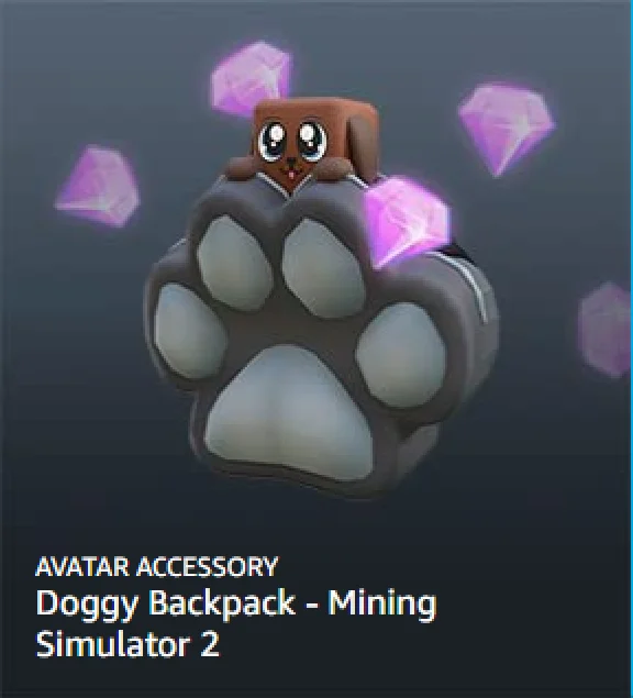 Key 🔑 Roblox: Doggy Backpack - Mining Simulator 2 🐶🎒