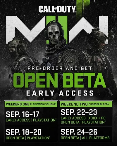 ✅ Call of Duty: Modern Warfare II Beta Access GLOBAL 🌎