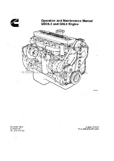Repair and maintenance of CUMMINS QSC8.3 AND QSL9