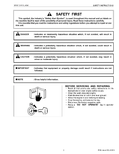 Ремонт и эксплуатация KUBOTA V3307DI-E3B