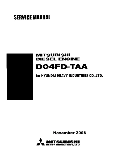 Repair and MITSUBISHI D04FD-TAA