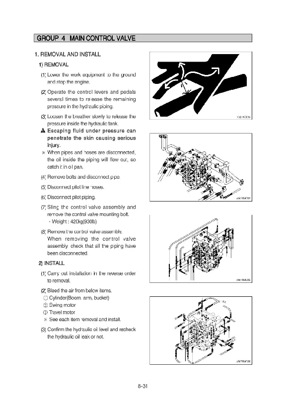Repair Manual Hyundai R450LC-7A, 500LC-7A