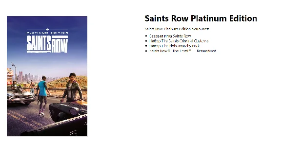✅Saints Row Platinum Edition Xbox✅Online No departures!
