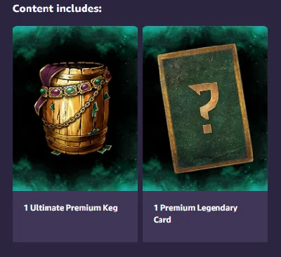 ✔️ Ultimate Premium Keg+Legendary Card (Jule)