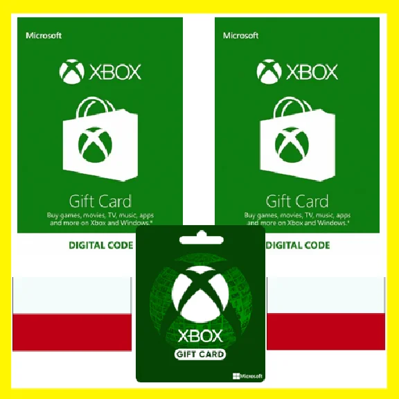 ⭐️GIFT CARD⭐🇵🇱Xbox Live Gift Card 100-600 PL Poland
