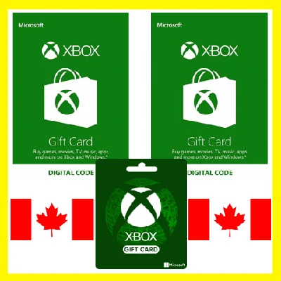 ⭐️GIFT CARD⭐🇨🇦Xbox Live Gift Card 15-200 CAD (Canada)