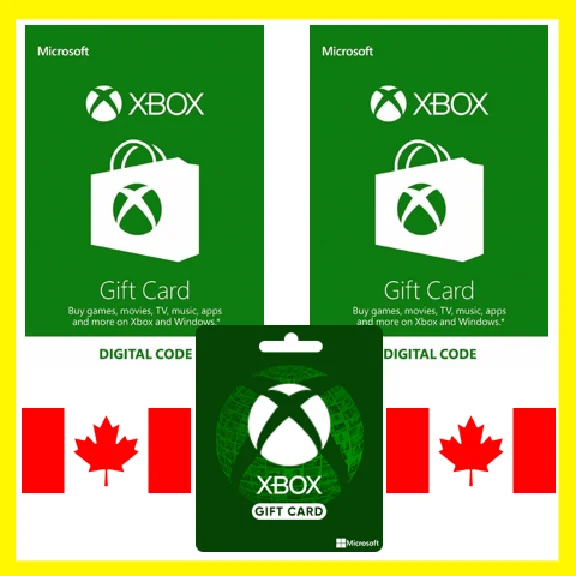 ⭐️GIFT CARD⭐🇨🇦Xbox Live Gift Card 15-200 CAD (Canada)