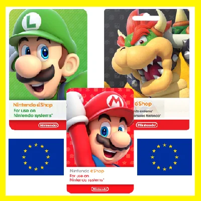 ⭐️GIFT CARD⭐🇪🇺 Nintendo Gift Card 15-25-50-100 EUR