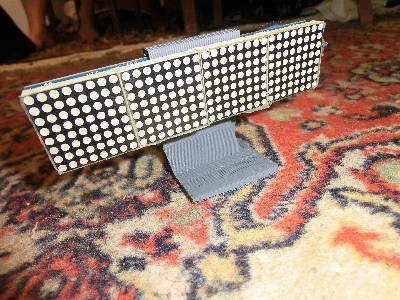 3d модель подставки дисплея MAX7219 и Wemos d1 mini.