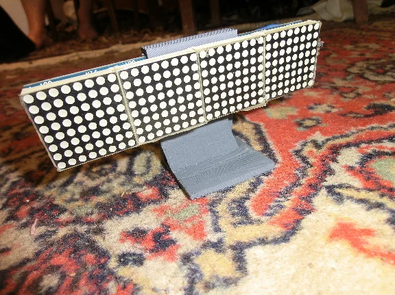 3d модель подставки дисплея MAX7219 и Wemos d1 mini.