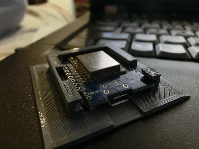 3d модель подставки дисплея MAX7219 и Wemos d1 mini.