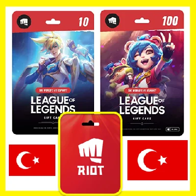 ⭐️ALL GIFT CARD⭐ 🇹🇷 LOL 200-55200 RP (Turkey)