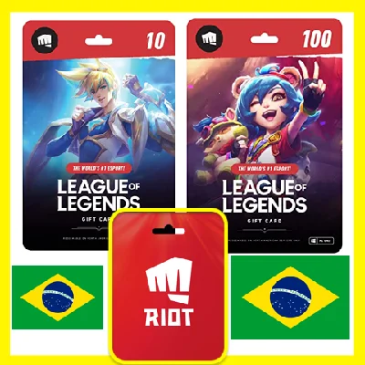 ⭐️GIFT CARDS⭐🇧🇷League of Legends 650-90000 RP(Brazil)
