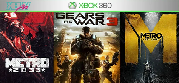 GOW 3 / Metro 2033 + Луч надежды | XBOX 360 | перенос