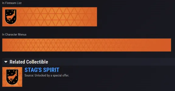 Destiny 2 emblem - STAG&acute;S SPIRIT