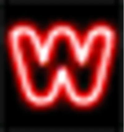 Animated neon letters, height 60 and 30 pixels