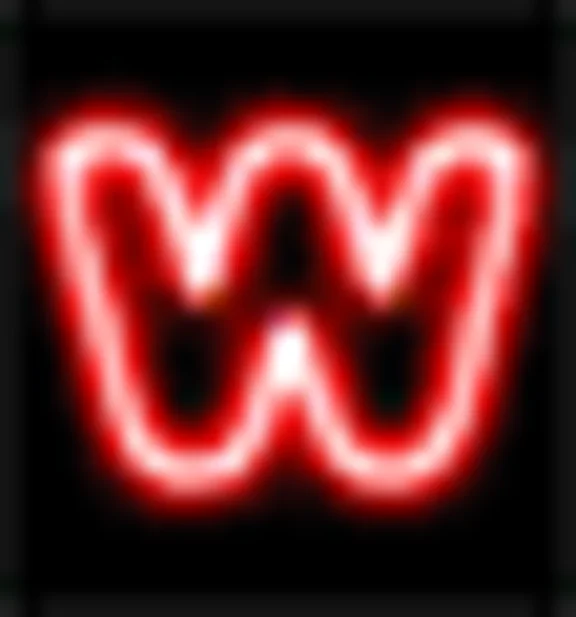 Animated neon letters, height 60 and 30 pixels