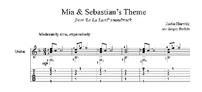 Mia & Sebastian’s Theme (La La Land) guitar cover