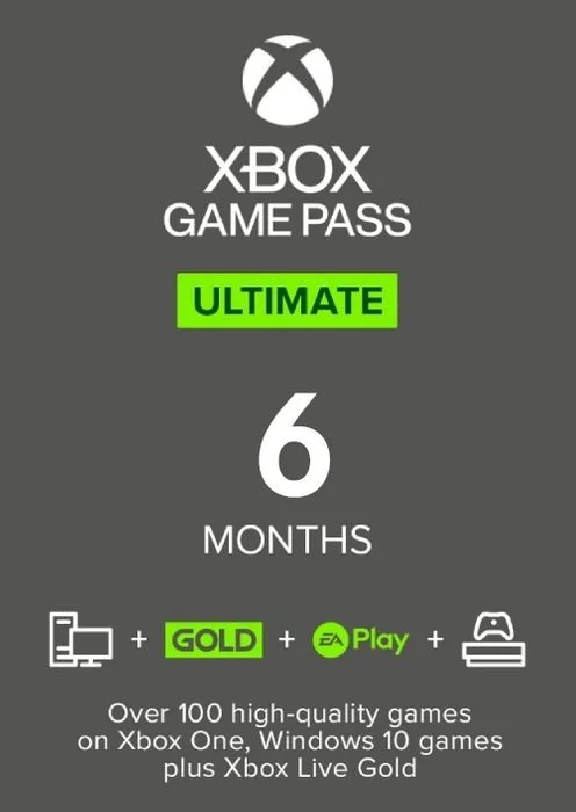 🟩XBOX Ultimate Game Pass на 6 месяца (ПРОДЛЕНИЕ)🌏