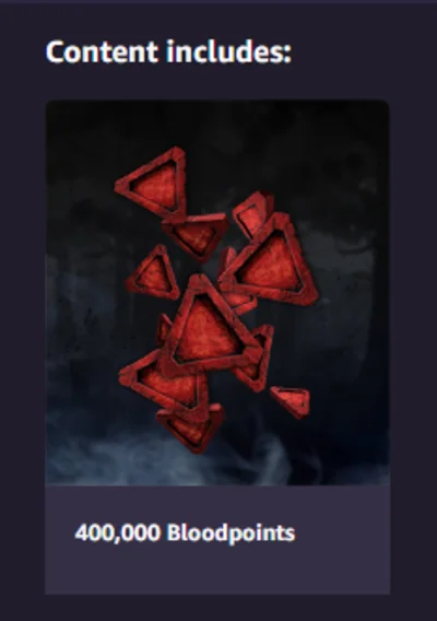 💉 Dead by Daylight September 🔑 400,000 Bloodpoints 💉