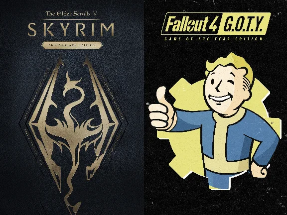 ✅ Skyrim Anniversary + Fallout 4 G.O.T.Y Bundle XBOX 🔑
