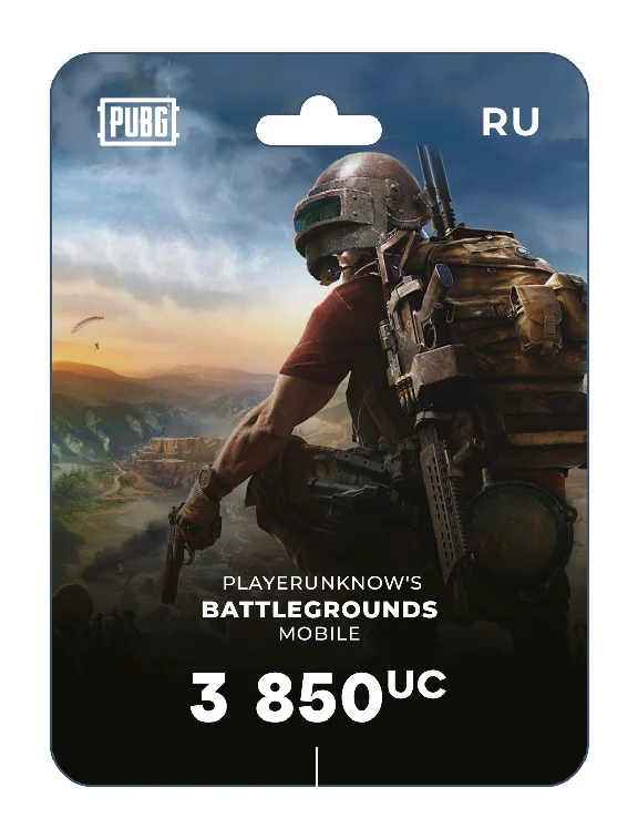 PUBG Mobile 3850 UC recharge card, PUBG payment card