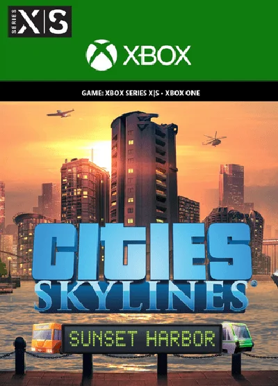 ✅❤️CITIES: SKYLINES - SUNSET HARBOR DLC❤️XBOX ONE🔑KEY