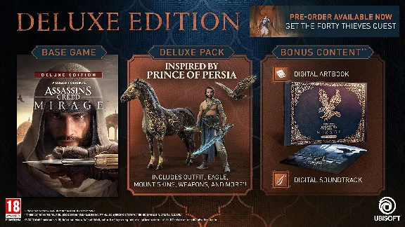 Assassin´s Creed Mirage Deluxe UPLEY NEW ACCOUNT+MAIL