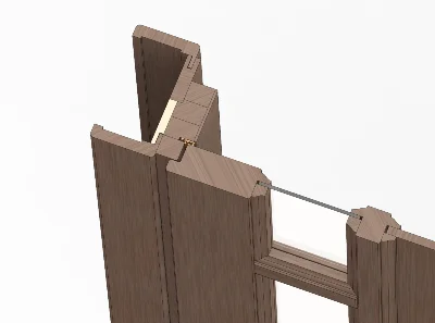 Дверной блок 015 (Каталог 3D-Уроки по SolidWorks)