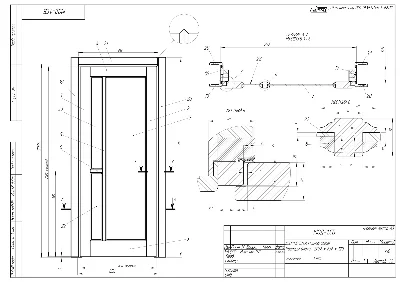 Дверной блок 015 (Каталог 3D-Уроки по SolidWorks)