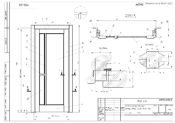 Door unit 015 (catalog 3D-Lessons for SolidWorks)