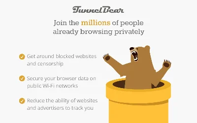TUNNELBEAR VPN [100GB TRAFFIC] + WARRANTY + CASHBACK