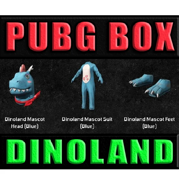 PUBG DINOLAND MASCOT BUNDLE ✅ FULL SET (Dinoland Box)🔥