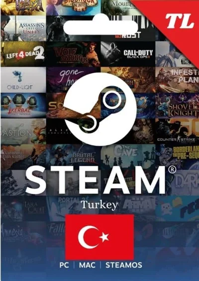 ⚡АВТО⚫ STEAM ⚫ 400 TL🔴ТУРЦИЯ✅КАРТА⚫ПОПОЛНЕНИЯ⚫СТИМ ЛИР
