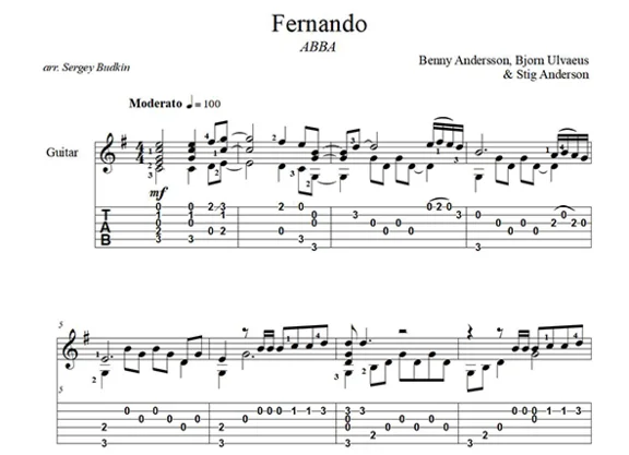 Fernando ABBA guitar cover