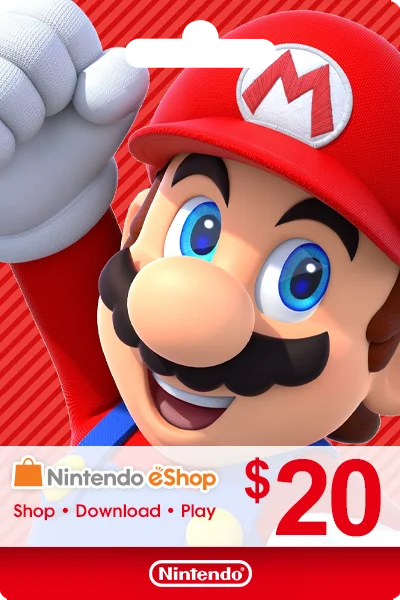 ✅Nintendo✅Gift Card - $20 (USA) Instantly