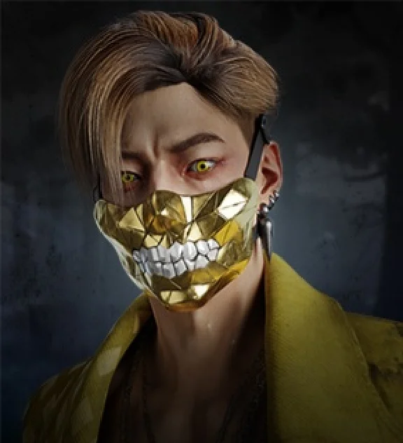 🔑KEY Dead by Deylight THE TRICKSTER: Golden Skull Mask