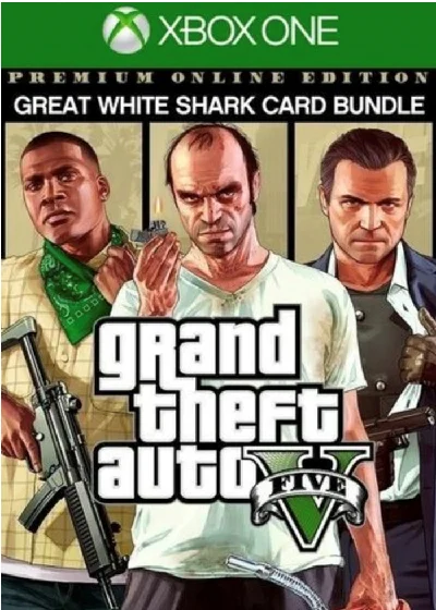 ❗GTA: V PREMIUM ED+WHITE SHARKCARD❗XBOX ONE🔑KEY❗