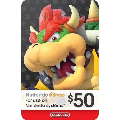 NINTENDO eShop $50  GIFT CARD USA