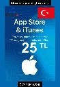 iTUNES GIFT CARD - 25₺ TL TRY ЛИР (ТУРЦИЯ) 🇹🇷🔥