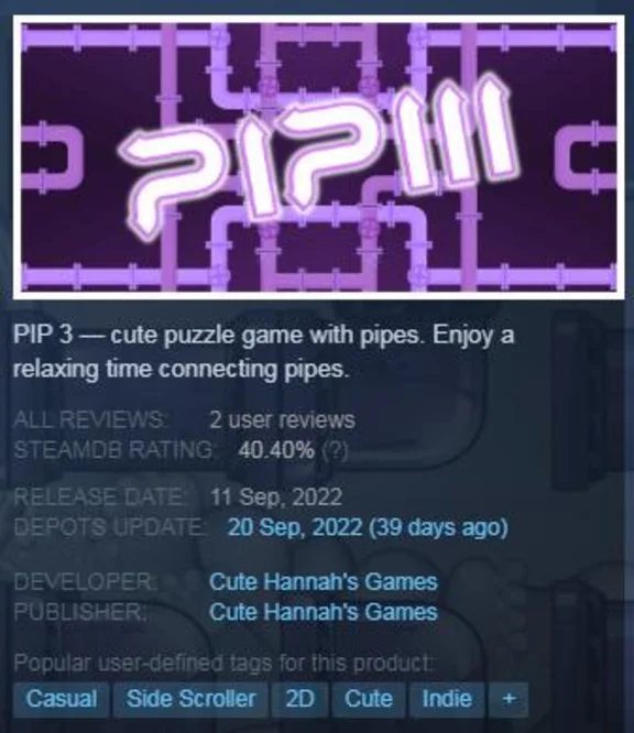 PIP 3 (Steam Key / Global)